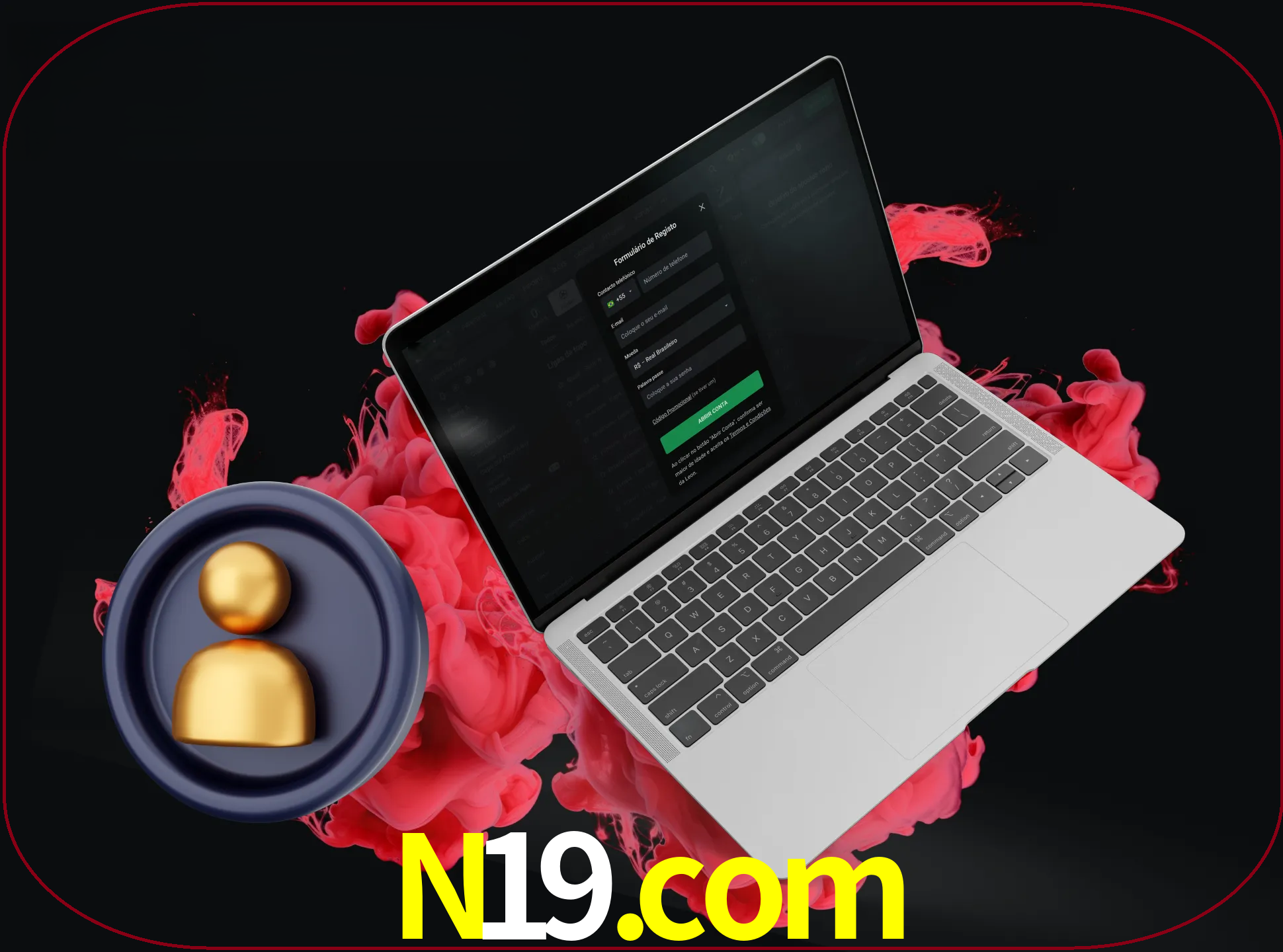 No cabeçalho do site n19, clique no botão que o levará a um formulário especial onde terá de introduzir as suas informações actuais.