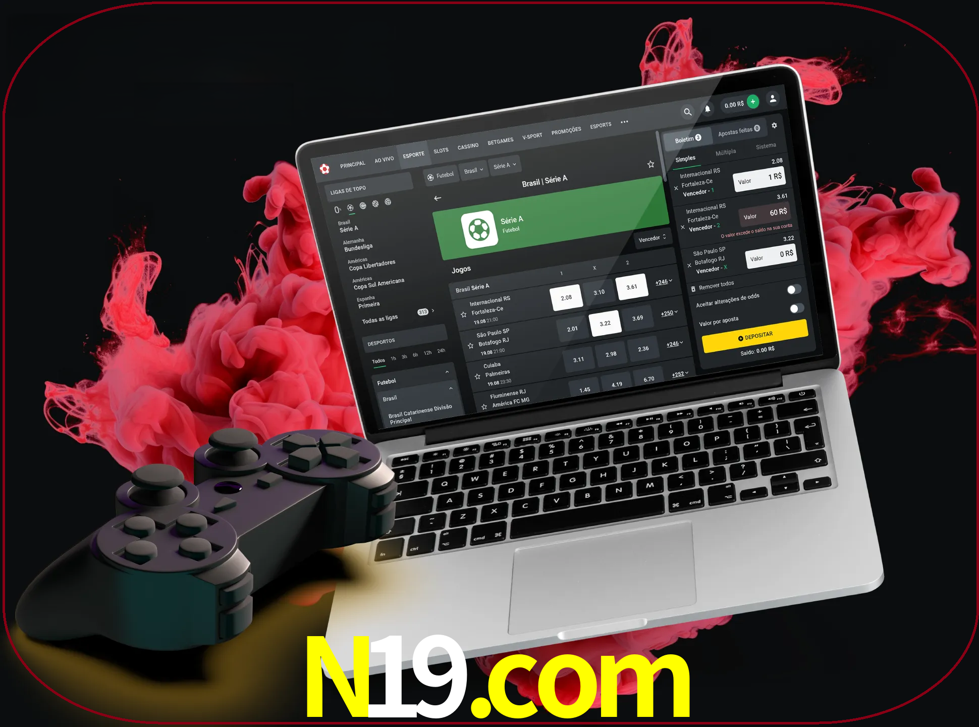 Visite a secção especial de jogos de vídeo em n19 para descobrir em que jogos pode apostar e ganhar muito dinheiro.